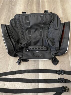 Harley Davidson Onyx Premium Luggage Tail Bag with rain cover